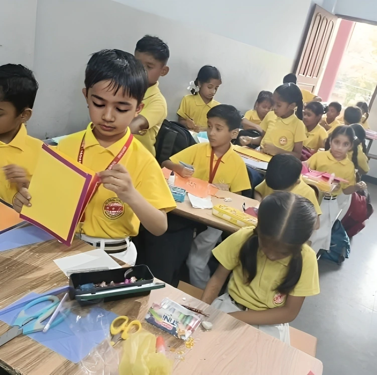children making art and craft